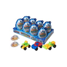 Яйцо ШОКОПРИЗ MAXI для мальчиков с игрушкой шоколадно-молочной пастой и печньем 30 г 8 шт