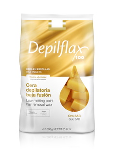 Воск для депиляции Depilflax Золотой 1000 г
