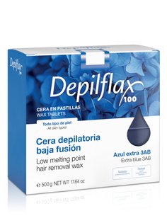 Воск для депиляции Depilflax 100 Азуленовый в брикетах 500 г