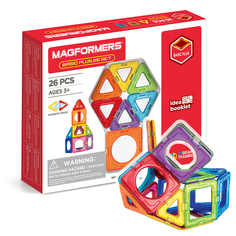 Конструктор магнитный Magformers Basic Plus Set, 26 деталей (базовые элементы)