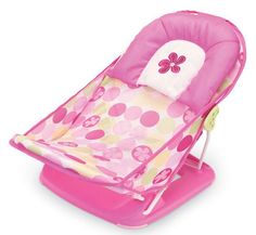 Лежак с подголовником для купания SUMMER INFANT deluxe baby bather, розовый