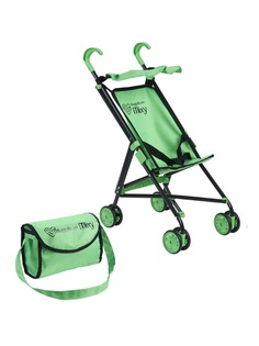 Детская игрушечная коляска-трость Buggy Boom для кукол Mixy 8005 с козырьком и сумкой