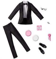 Одежда и аксессуары Barbie для куклы Кен Жених GWF11