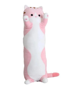 Мягкая игрушка Кот Батон розовый 70см No Brand