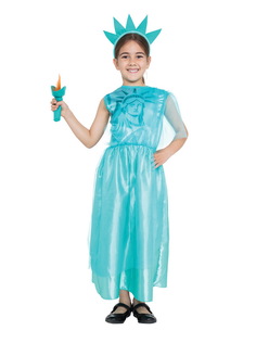 Карнавальный костюм для девочек Bristol цв. голубой р. 140