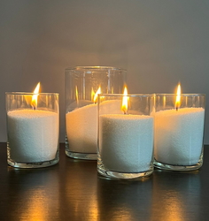 Воск насыпной в гранулах белый для насыпной напольной свечи 5 кг + 40 фитилей Real Tea Coffee