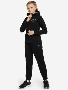 Спортивный костюм для девочек FILA, Черный, размер 128