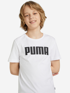 Футболка для мальчиков PUMA Ess, Белый, размер 129-140