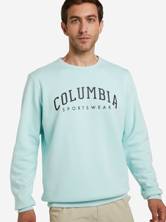Свитшот мужской Columbia M Columbia Logo Fleece Crew, Голубой, размер 54