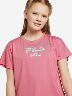 Футболка для девочек FILA, Розовый, размер 164