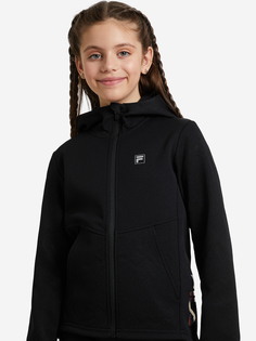 Толстовка для девочек FILA, Черный, размер 152
