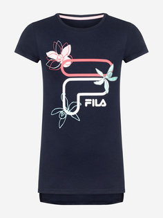 Футболка для девочек FILA, Синий, размер 164