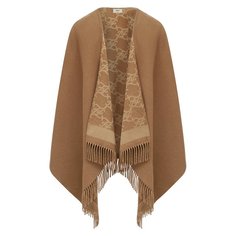 Пончо из смеси шерсти и кашемира Fendi