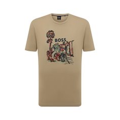 Хлопковая футболка BOSS