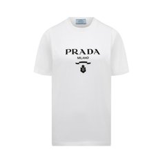 Хлопковая футболка Prada
