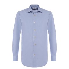 Хлопковая сорочка с воротником кент Kiton