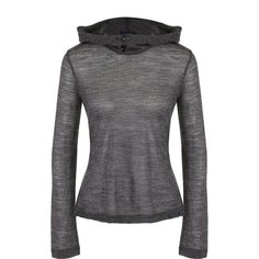 Шерстяной пуловер с капюшоном Yohji Yamamoto