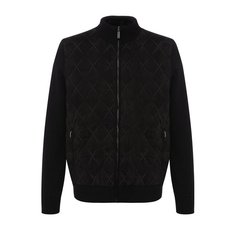 Кашемировый кардиган на молнии с воротником-стойкой и внутренней меховой отделкой Zilli