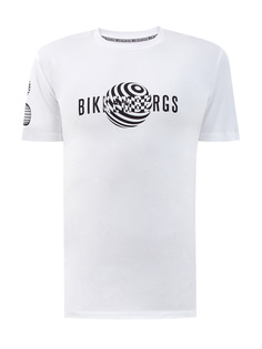 Футболка из гладкого джерси с графическим принтом Bikkembergs