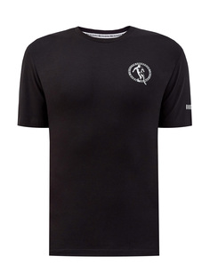 Однотонная футболка с контрастным принтом Soccer Bikkembergs