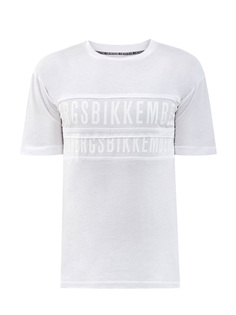 Хлопковая футболка с принтом в стиле леттеринг Bikkembergs