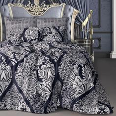 Комплект постельного белья Евро Василиса Индиго