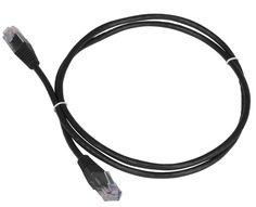 Патч-корд Lanmaster RJ45-RJ45 0.15м (TWT-45-45-0.15-BK)