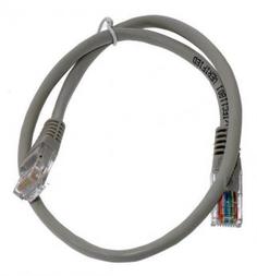Патч-корд Lanmaster RJ45-RJ45 1м (TWT2-45-45-1.0-GY)