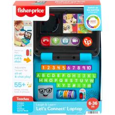 Интерактивная игрушка Fisher-Price Mattel Смейся и учись Ноутбук для малыша HHH06