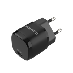 Сетевое зарядное устройство CANYON H-20-05 1xUSB Type-C 3 А черный