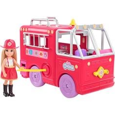 Набор Mattel Barbie Челси и пожарная машина HCK73
