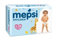Трусики-подгузники Mepsi размер L, 9-16 кг, 22 шт. 82575