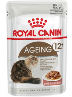 Влажный корм для кошек ROYAL CANIN Ageing+12, мясо, 12шт по 85г