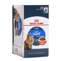 Влажный корм для кошек ROYAL CANIN Ultra Light, мясо, 12шт по 85г