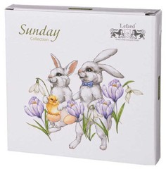 Подставка для яиц Lefard Sunday фарфор белая 25 см