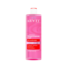 Мицеллярная вода розовая для тусклой и сухой кожи Aevit by Librederm Rosesense 400 мл