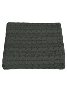 Плед вязаный Warm Whiff Хаки 220x240 см Хлопок 100 %