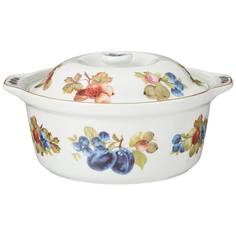 Форма для запекания Agness с крышкой, "Фрукты"1200 мл, 21,5*19*10 см (792-110)