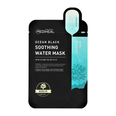 Маска для лица MEDIHEAL OCEAN BLACK древесный уголь, экстракт центеллы, успокаивающая 25мл