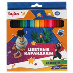 Карандаши цветные Умка Буба 24 цвета шестигранные Буба 150г