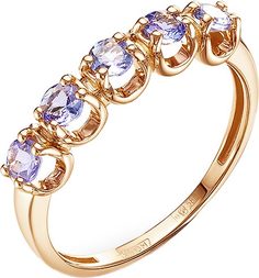 Кольцо из красного золота с танзанитом р.17.5 Империал K1000JU-108 Imperial