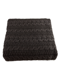 Плед вязаный Warm Whiff Коричневый 180x220 см Хлопок 100 %