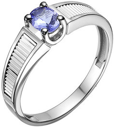 Кольцо из белого золота с танзанитом р.17.5 Империал K0907-208 Imperial