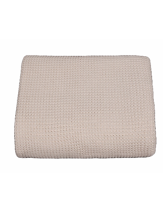 Плед вязаный Warm Whiff Молочный 180x220 см Хлопок 100 %