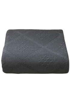 Плед вязаный Warm Whiff Серый 180x220 см Хлопок 100 %