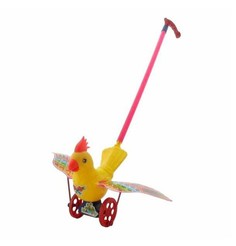 Каталка Devik Toys Петушок с ручкой 6334525