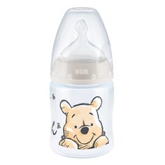 Бутылочка NUK First Choice+ Дисней Винни с силиконовой соской 0-6 мес беж 150 мл 10743031