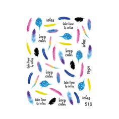 Наклейки для ногтей Krimle Слайдер-дизайн 516 1 шт