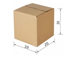 Картонная коробка Decoromir 20х20x20 см Т23 -20 штук ООО " Артскиллс"