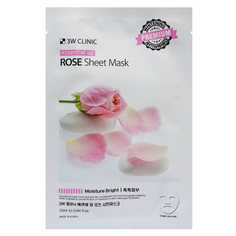 Маска для лица с экстрактом розы Essential Up Sheet Mask 3W Clinic, Корея, 25 мл